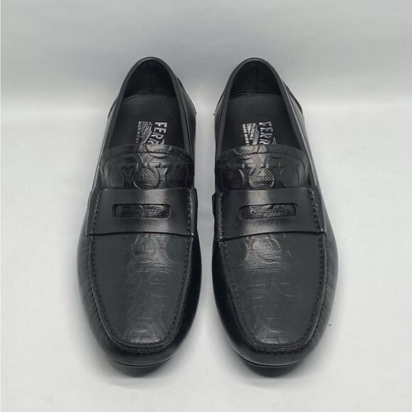 Salvatore Ferragamo Newton Leather Moccasins Loafers size 7E - Picture 2 of 12
